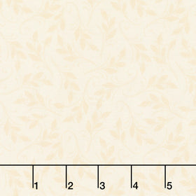 Monarch Meadow - Tonal Leaves Cream Yardage