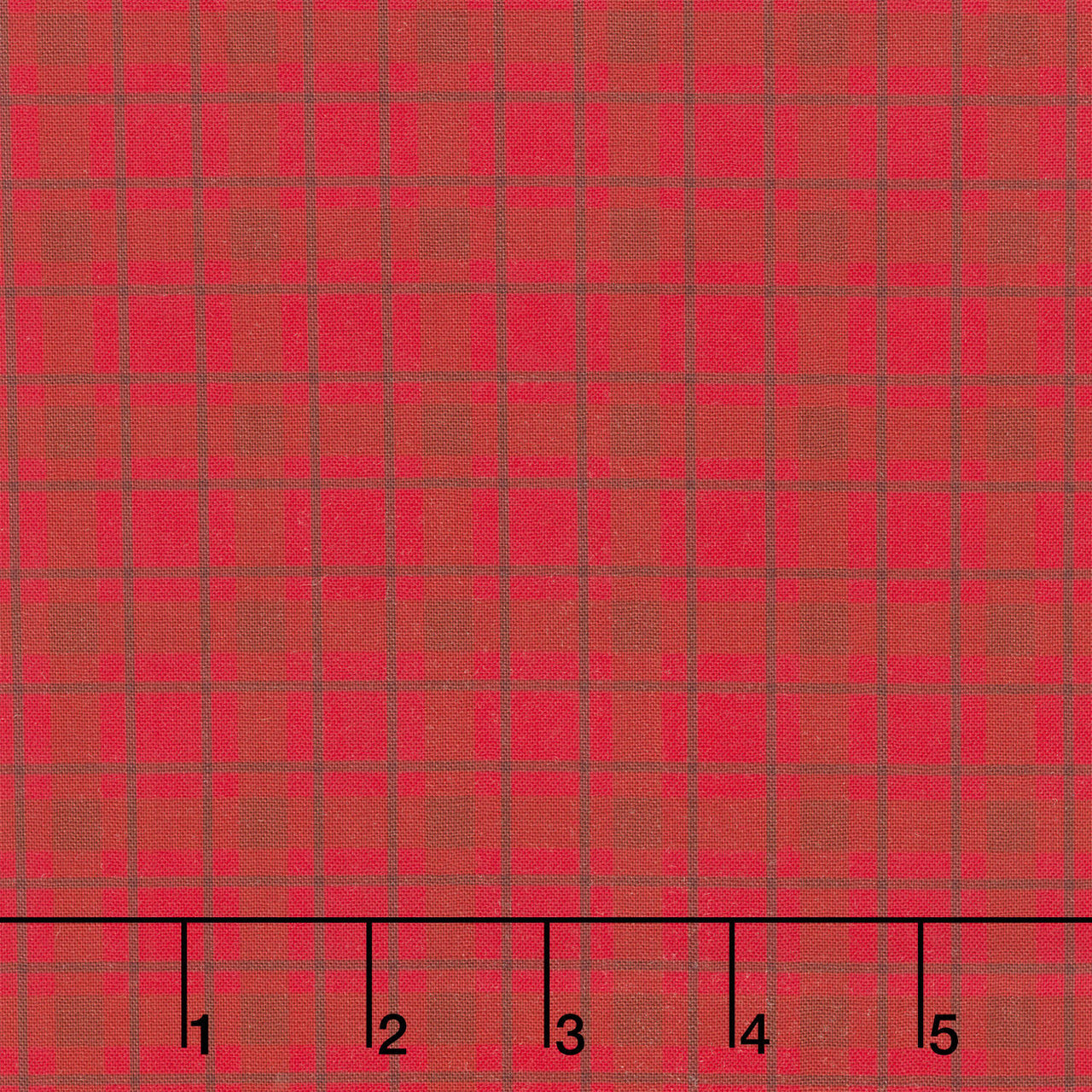 Monarch Meadow - Plaid Red Brown Yardage