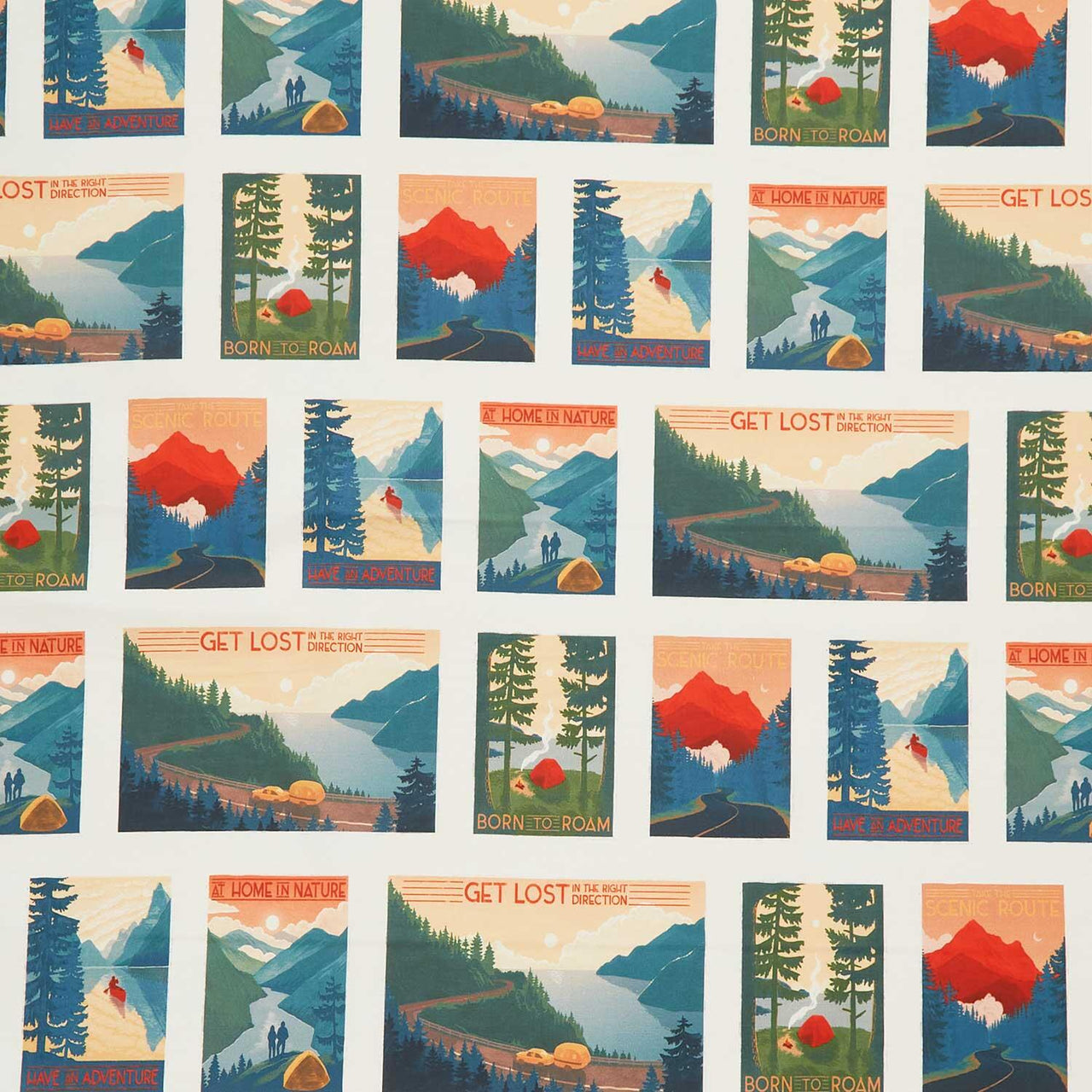Paddle and Pine - Posters Multi Yardage