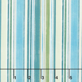 Paddle and Pine - Stripes Blue Green Yardage