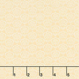 Rooster Reverie - Floral Stamp Golden Yardage