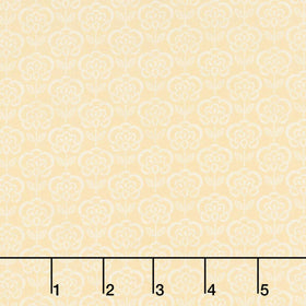 Rooster Reverie - Floral Stamp Golden Yardage