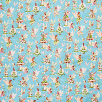 Fairy Boutique - Woodland Sprites Teal Yardage