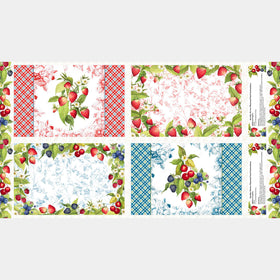 Patchwork Picnic - Berries Multi Placemat Panel