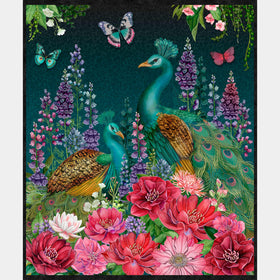Wild Garden - Peacock Multi Panel