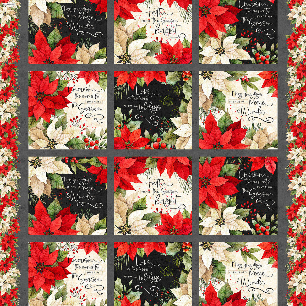 Poinsettia Radiance - Poinsettia Multi Craft Panel