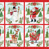 Snowy Greetings - Santa and Snowman Multi Panel