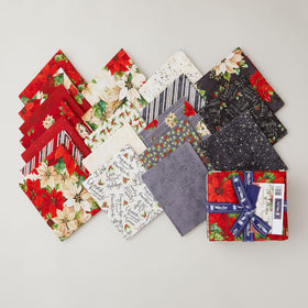 Poinsettia Radiance Fat Quarter Bundle