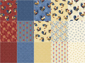 Rooster Reverie Fat Quarter Bundle