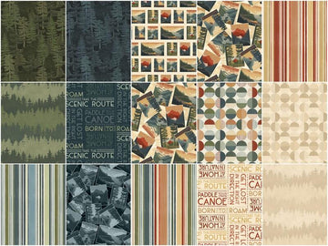 Paddle and Pine Fat Quarter Bundle