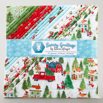 Snowy Greetings 10" Squares
