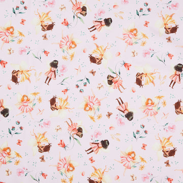 Petal Pixies - Fairyland Pale Pink Yardage