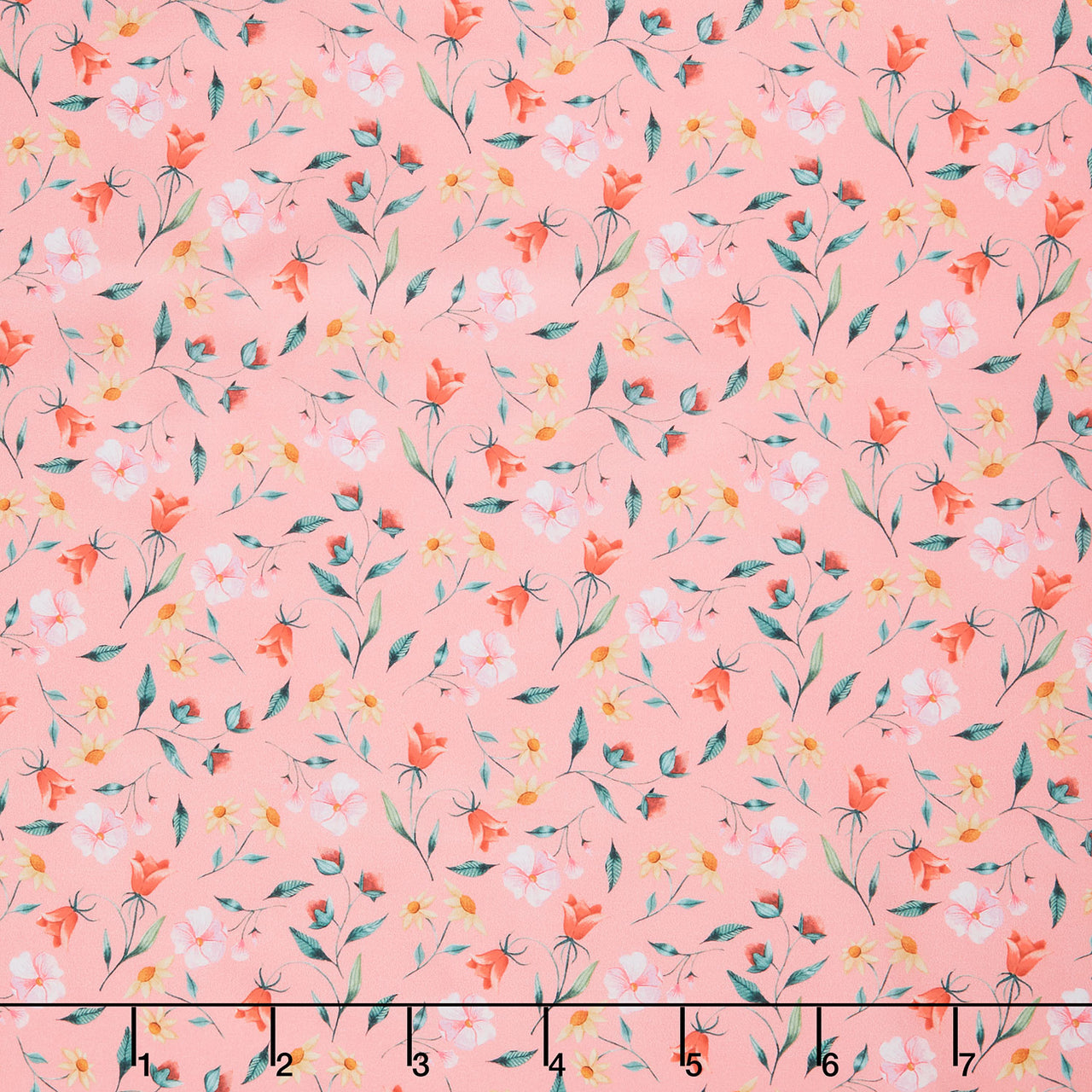 Petal Pixies - Pretty Sprigs Pink Yardage