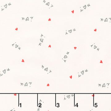 Miniatures - I Heart You Love Letter Yardage