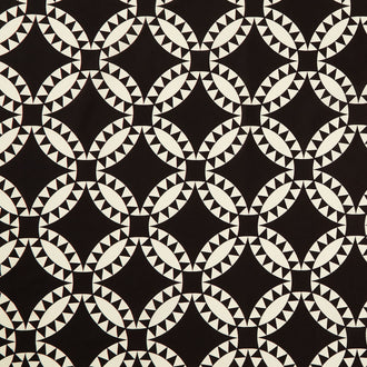 Perfect Points - Pickle Dish Cheater Print Black and White Yardage