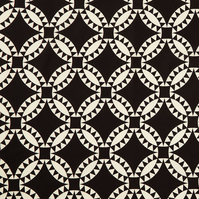 Perfect Points - Pickle Dish Cheater Print Black and White Yardage