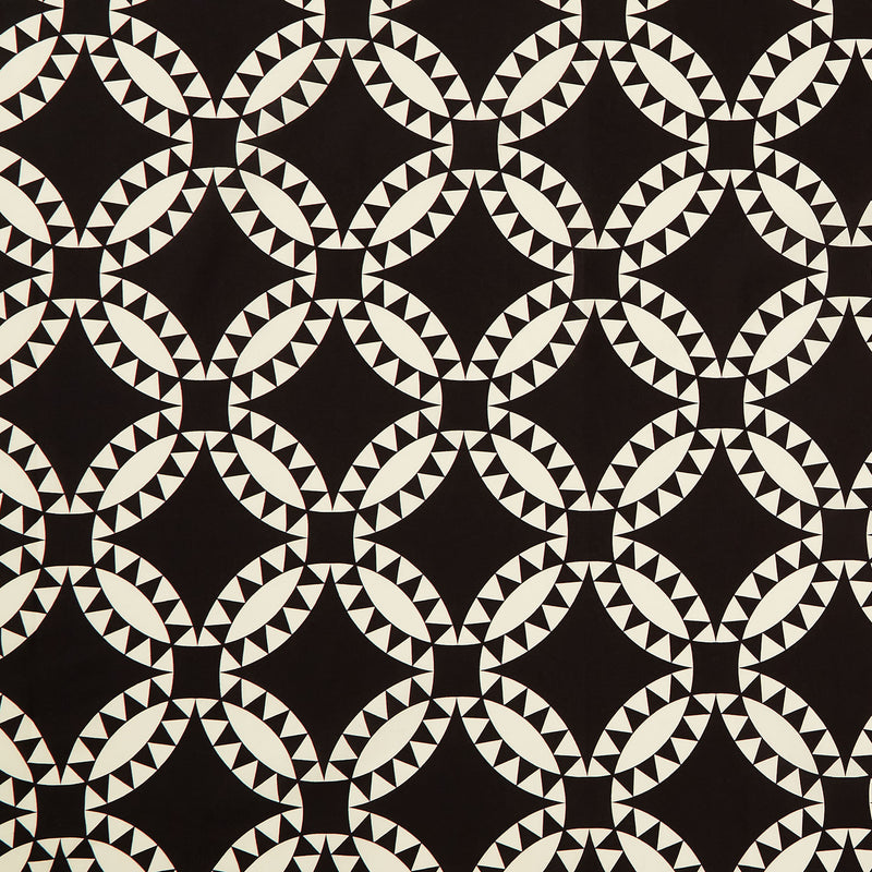 Perfect Points - Pickle Dish Cheater Print Black and White Yardage