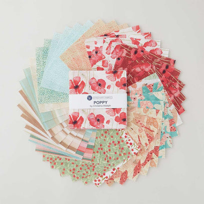 Poppy Favorites 5" Squares