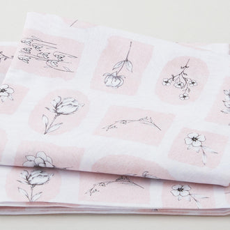 Floral Patches White 2 Yard Cut