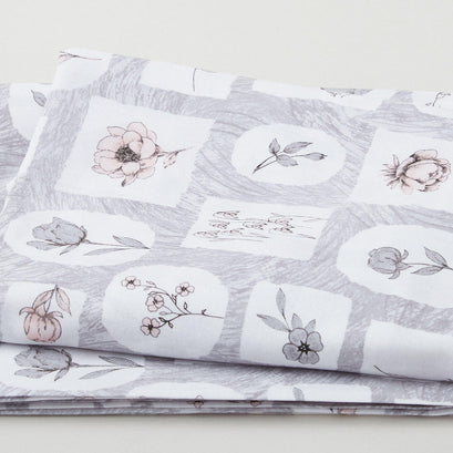 Floral Patches Grey 2 Yard Cut