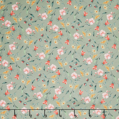 Petal Pixies - Pretty Sprigs Leaf Yardage