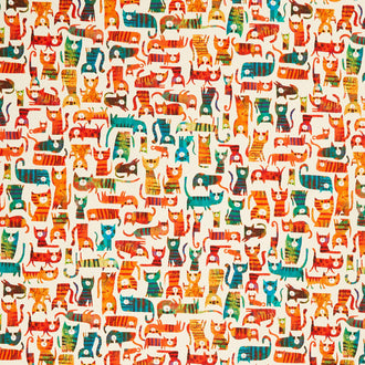 Fur-Ever Friends - Cat House Ivory Yardage