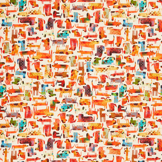 Fur-Ever Friends - Dog Park Ivory Yardage