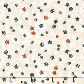 Fur-Ever Friends - Trail Home Cream Yardage