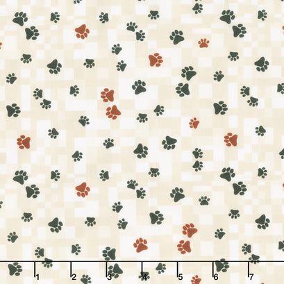 Fur-Ever Friends - Trail Home Cream Yardage