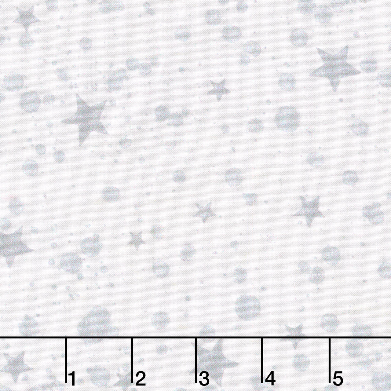 Meowy Christmas - Twinkle White Yardage