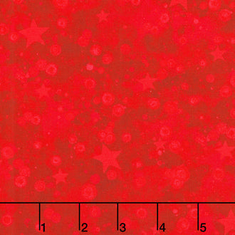 Meowy Christmas - Twinkle Red Yardage