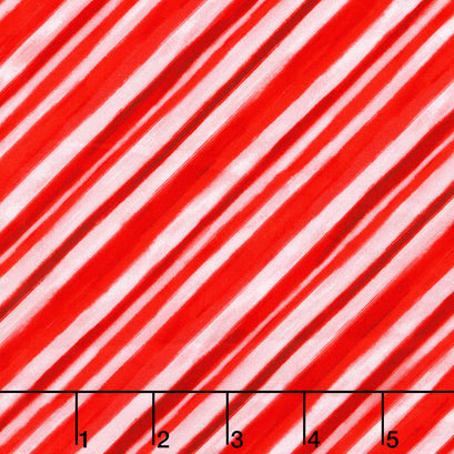 Meowy Christmas - Christmas Stripe Candy Cane Yardage