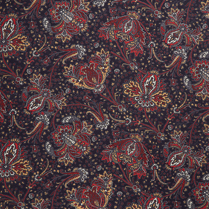 Circa - Turkey Red Paisley Black Yardage