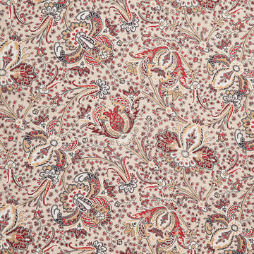 Circa - Turkey Red Paisley Tan Yardage