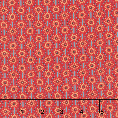 Circa - Turkey Red Sunbursts Turkey Red Yardage
