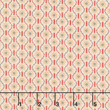 Circa - Turkey Red Sunbursts Cream Yardage