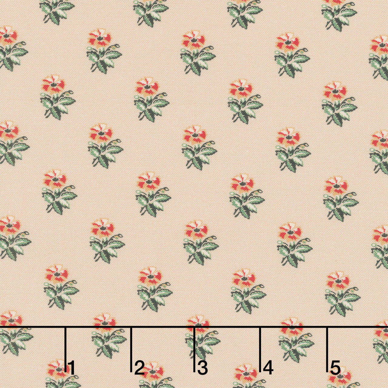 Circa - Turkey Red Corsage Tan Yardage