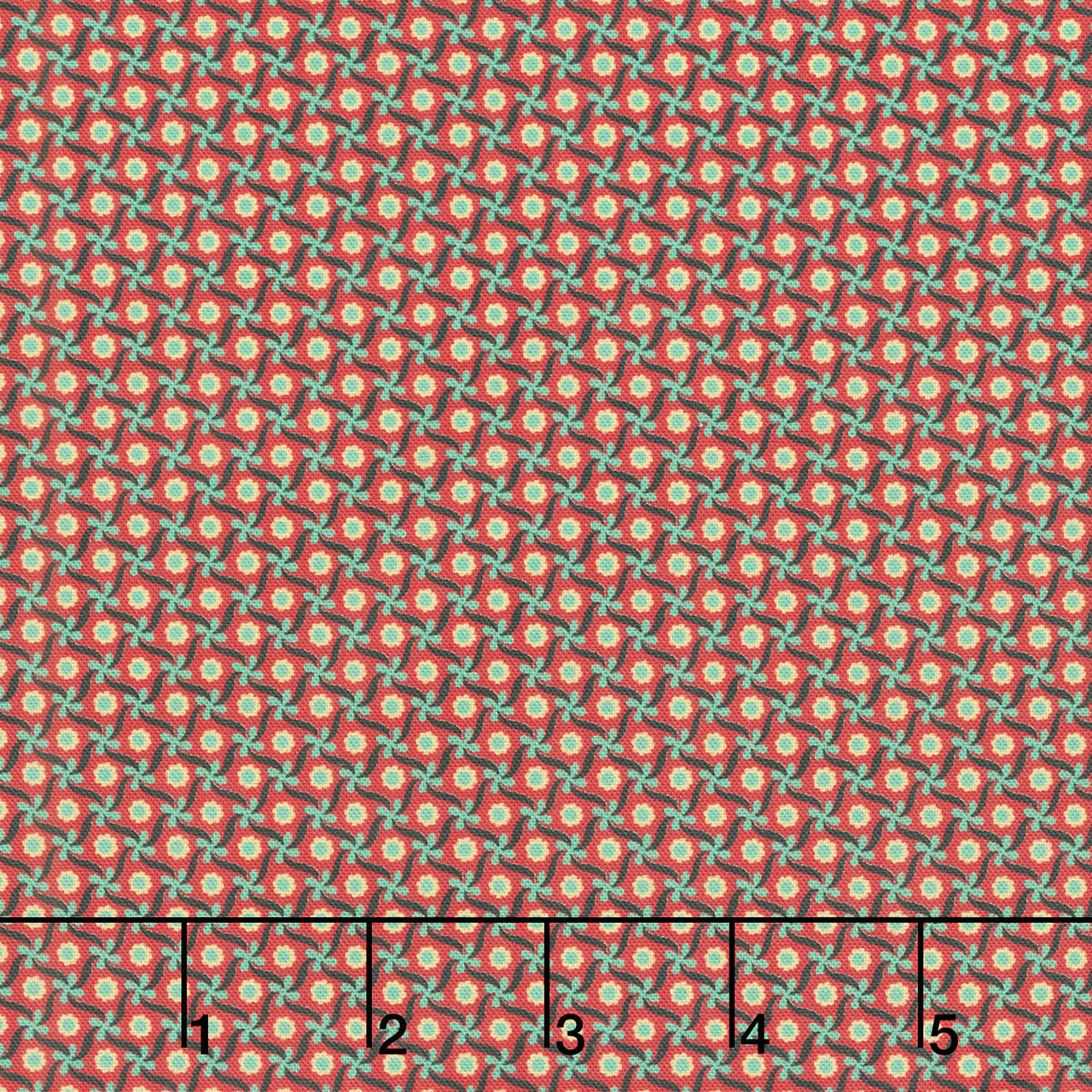 Circa - Turkey Red Pinwheels Turkey Red Yardage