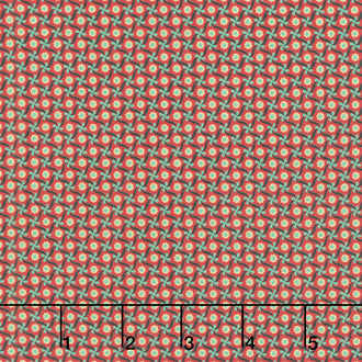 Circa - Turkey Red Pinwheels Turkey Red Yardage