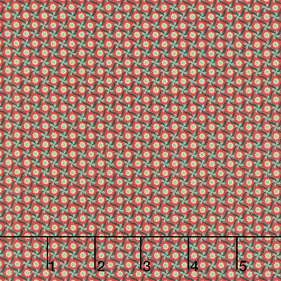 Circa - Turkey Red Pinwheels Turkey Red Yardage