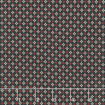 Circa - Turkey Red Tiles Black Yardage