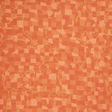 Missouri Shop Hop 2025 - Flowing Rivers Burnt Orange Yardage