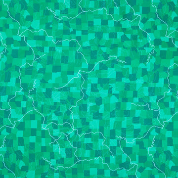 Missouri Shop Hop 2025 - Flowing Rivers Green Yardage