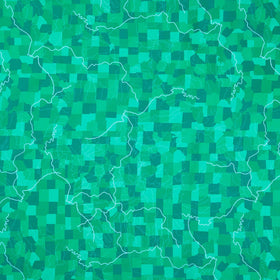 Missouri Shop Hop 2025 - Flowing Rivers Green Yardage