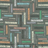 Missouri Shop Hop 2025 - Missouri, Our Home Charcoal Yardage