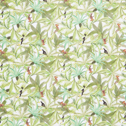 King of the Jungle - Canopy Creatures Ivory Yardage