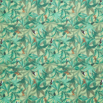King of the Jungle - Canopy Creatures Bright Leaf Yardage