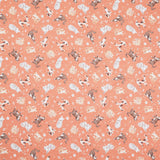 Petal and Purr - Feline Friends Rust Yardage