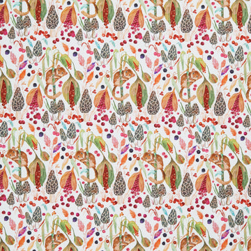 Forest Fruits - Little Doormouse White Yardage