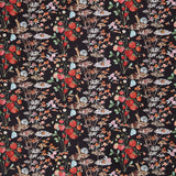 Forest Fruits - Sneaky Snail Black Yardage